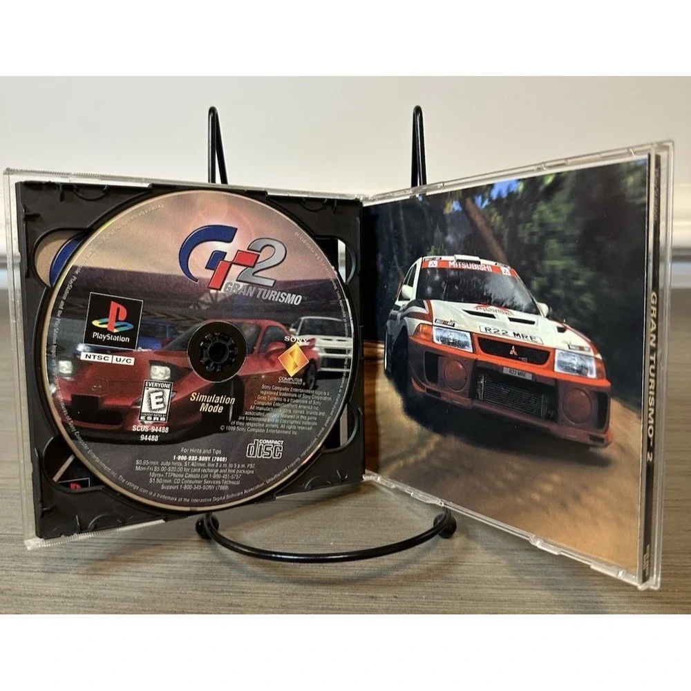 Gran‎ Turismo 2 (Sony PlayStation 1 PS1, 1999) Black Label 2 Discs